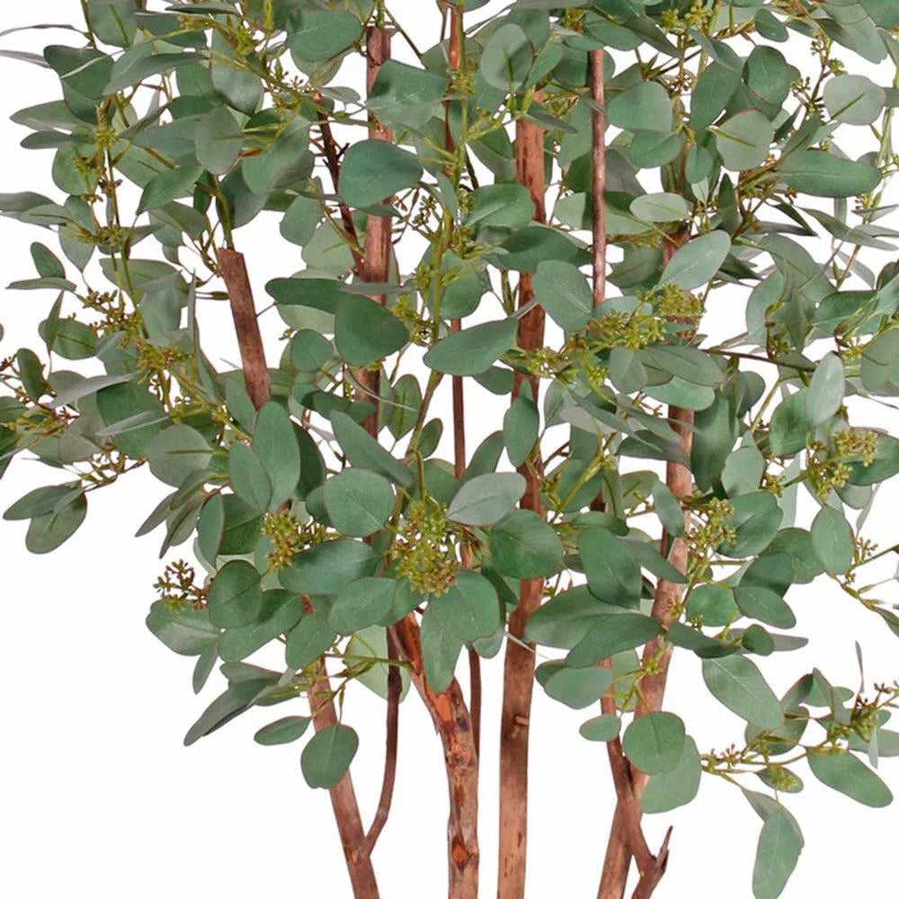 Künstlicher Eukalyptusbaum mit UV-Schutz und Echtholzstamm - Arlo, 165 cm