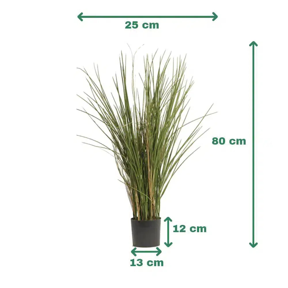 Künstliches Schilfgras mit UV-Schutz und echten Halmen - Simon, 80 cm