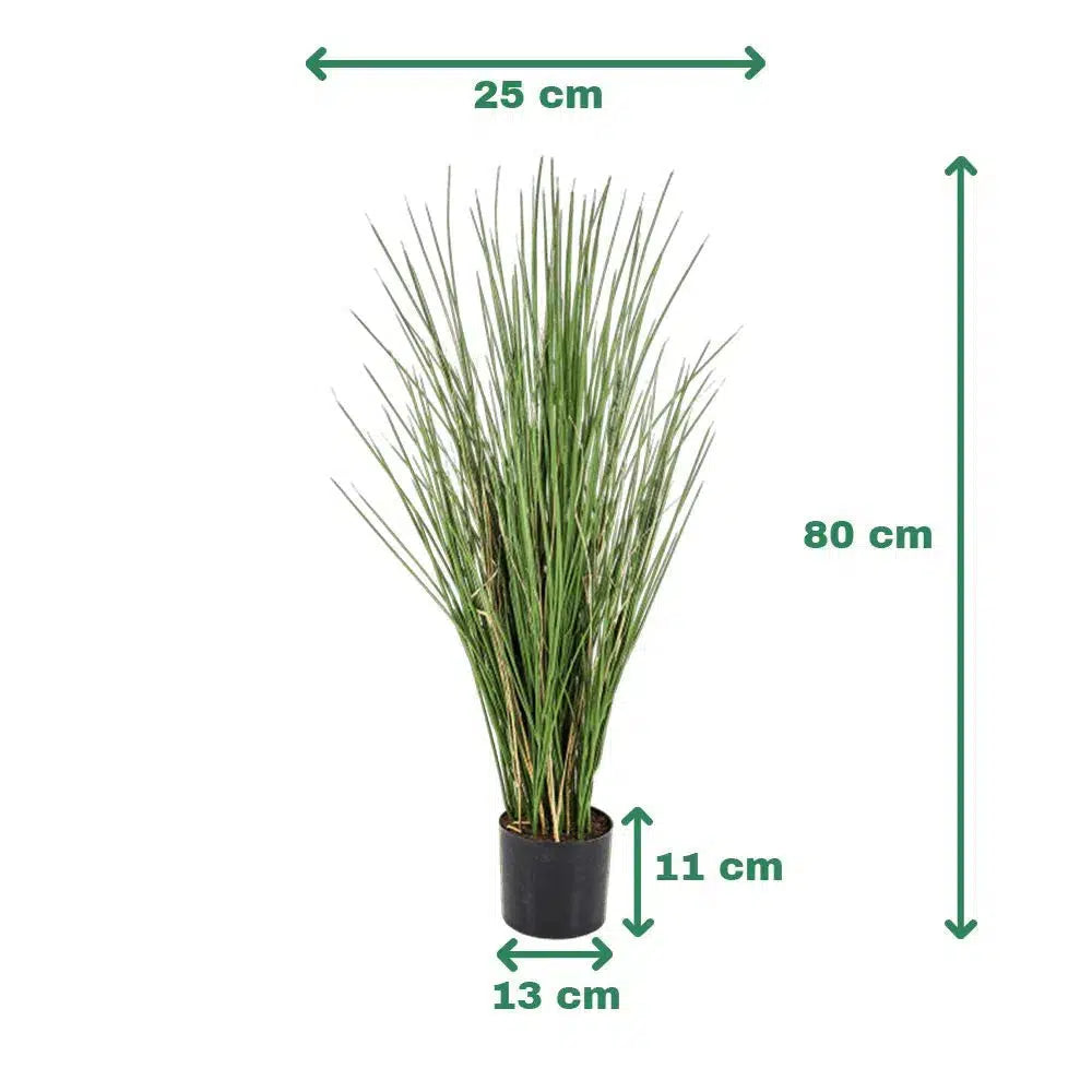 Künstliches Schilfgras mit UV-Schutz und echten Halmen - Simon, 80 cm
